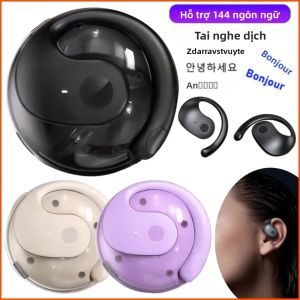 Tai Nghe Dịch Thuật Giọng Nói Thời Gian Thực Không Dây BT AI 144 Ngôn Ngữ Tai Nghe Thông Minh Hỗ Trợ Dịch Thuật Dành Cho Công Việc Du Lịch Và Học Tập