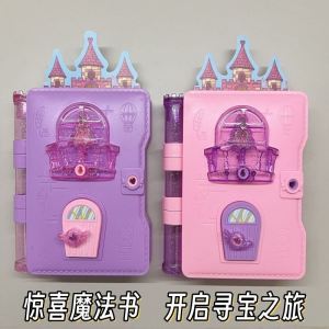 Magic Book Treasure Chest Princess Dress up Playhouse Sticker Game Đồ Chơi Giáo Dục Cho Trẻ Em Từ 3-7 Tuổi Đồ Chơi Hình Dạng