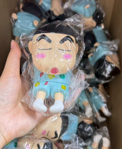 Potdemiel | Anime Figure Crayon Shin-Chan Phone Holder Kawaii Desktop Ornaments Phone Support Mini GK Collection Decoration Toys Girls Gifts
