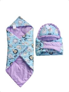 1set gendongan samping dan selimut bayi 2in1