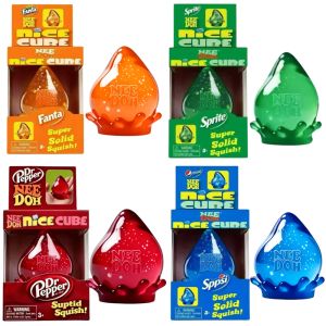 Needoh Dreamy Water Drop Marbled Cube Malt Sugar Squish Toy Soft Squeeze Anxiety Relief Fidget Toy for Adults Surprise Gift