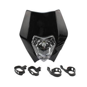 For KTM Headlight Plate LED Motocross Parts EXC EXCF XC XCF SX SMR 125-530 Universal Enduro Dirt Bike Motorcycle Headlight