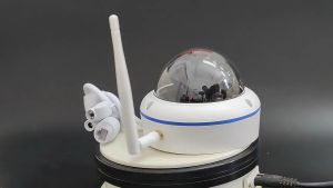 Hamrol 5MP Vandal-proof Wifi IP Camera iCsee APP 1080P Audio Record Night Vision SD Card Slot Outdoor CCTV Dome Camera