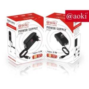 Booster Antena TV Pengiat Sinyal / Adptor Aoki Jernih Spliter 2 TV AtSP 02