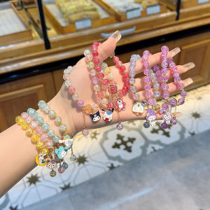 Fy💙 Gelang kristal Sanrio / gelang kecil tali daisy gelang lucu / gelang siswa wanita / perhiasan kristal versi Korea / gelang kristal lucu