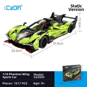 CaDA | RC Assembled Race Car Model Puzzle Toy