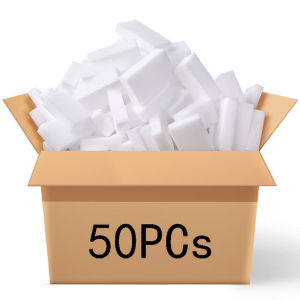 Fypo 100 Pieces Sponge Magic Cleaning Sponge Dishes Cleaner For Kitchen Bathroom Cleaning Tools