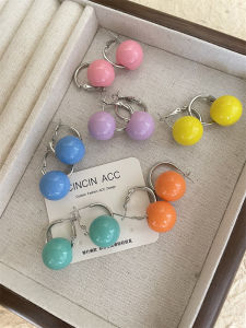 Hoa Tai Tròn Hình Đậu Phô Mai Ngọt Ngào Cho Nữ Bằng Bạc S925 Kiểu Dáng Ngọt Ngào Trang Sức Thời Trang Mùa Hè Hình Quả Bóng