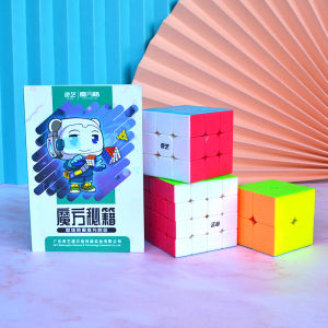 Qiyi Magic Cube Book Guide Beginner Pyraminx Mirror Surface CFOP Formula Card Pyramid Shape Twist Puzzle Toy for Kids And Adults