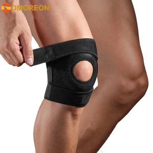 1Pcs Knee Support Brace with Open Patella Design and Adjustable Hook and Loop Closure for Running Biking Fitness Football