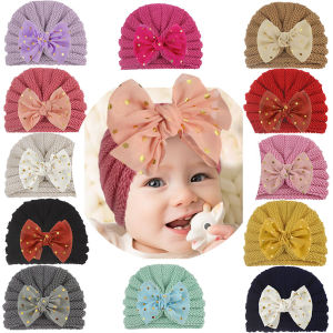 Fashion Newborn Toddler Kids Baby Boy Girl Turban Cotton Beanie Hat Winter Cap