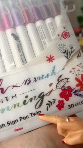 Bộ Bút Dạ Pentel Brush Sign Pen SESW30C 6/12/18/24/30 Màu | Gia Nguyễn - Pentel