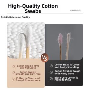 maitian | Dual Ended Disposable Non-shedding Cotton Swabs Fine Tip