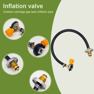 【Homelements】One-Piece Cassette Gas Refill Adapter Integrated Direct Connection Adapter Valve for North America Camping Accessories
