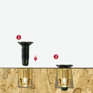 10/30/50 Sets Reusable Hinge Repair Inserts KitMetal Fastener Inserts for Cabinet Door FixSolid Wood Door Plate Reinforcement