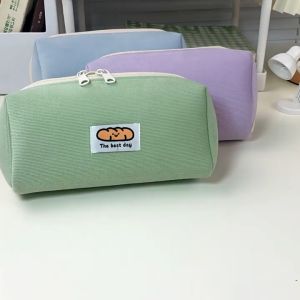 Túi Đựng Bút Hộp Đựng Bút Pencil Case Caro Màu bằng Vải Nhung Mềm Mịn Sức Chứa Lớn. Tặng 1 bút viết cute YUMY