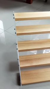 Rak Display Kayu Akrilik 5 Susun: Rak Akrilik Cosmetik & Organizer Serbaguna