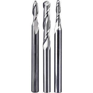 HUHAO | Mũi Phay Cầu Kính Đường Kính Nhỏ 2 Lưỡi 3.175mm