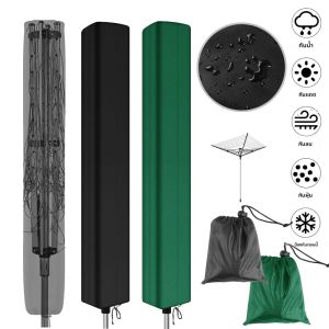 ฝาครอบราวตากผ้าแบบหมุน 210D ฝาครอบราวตากผ้ากันน้ําสําหรับงานหนักพร้อมซิปสําหรับเครื่องเป่าโรตารีไลน์