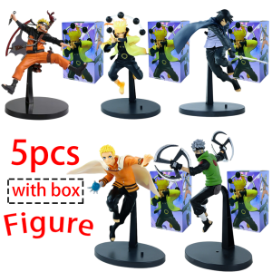 Bandai | 19cm Naruto Figure Uchiha Sasuke/Uzumaki Naruto Figure PVC Action Collectible Model Toys Orochimaru Sasuke Ornament Toy Gifts