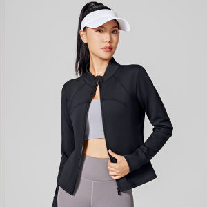 Miiow | Thickened Fleece Sportswear Womens Long Sleeve Stand Collar Fitness Yoga Top Autumn Winter New Style MiiOW Cat Person Jacket