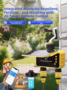 Solar Power Pest Control Spraying Watering Device