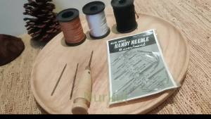 3-Spool Nylon Thread for Sewing Each 80 Yards Thick Thread Kit for Include Sewing Awls & 7 Needles for Hand Sewing Upholstery Thread & Needle for Repairing Leather Shoes Furniture