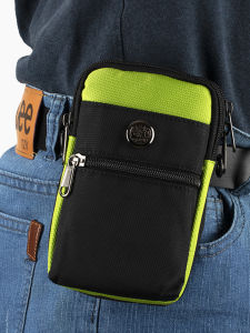 Outdoor Travel Casual Waist Bag 6.5 Inch Large Screen Mobile Phone Pouch Slant Hanging Multi-Function Belt Leather Pack