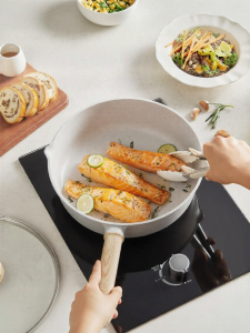 Supor | Titanium Upgraded Non-Stick Flat Bottom Deep Frying Pan
