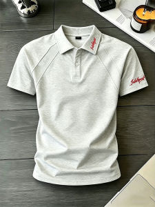 LIUBU | Deconstructed Spliced Turn-Down Collar Cleanfit T-Shirt