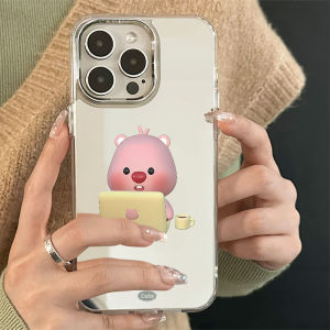 Cute Mirror Surface iPhone 15 pro Max Phone Case Anti-Fall Protective Cover for Apple 13 Promax 11 XS Max New Year 12 Trendy 15 plus High End 7/8