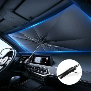 Auto Windshield Sun Shade Umbrella Portable Foldable Heat Insulation UV Protection Front Window Cover Cool Car Interior Summer