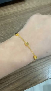Poh Heng Jewellery 22K Freestyle Nova Cube Bracelet in Yellow Gold  [Price By Weight]