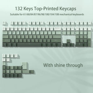 New 130+ Pcs Universal Mechanical Keyboard Keycaps OEM Height Backlit Portuguese Arabic Spanish French German For Gaming Office