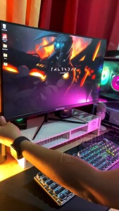 EXPOSE Gaming Monitor for PC 24 inch Curved 165Hz FHD Office Laptop Displays