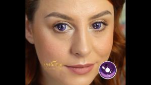 Softlens Karnaval Mata Bintang PURPLE Softlens shizuku Cosplay HALLOWEEN Riasan Efek Khusus / Freshlady Crazy / Lensa Mata Soflen