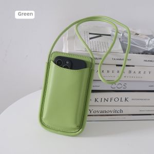 Japanese Original Design Normcore Style Open Vertical Mobile Phone Bag Womens Small Fresh Shoulder Crossbody Mini Bag