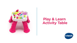 VTech Play & Learn Activity Table (Age 6 Month to 3+ Year) Sit to Stand / AppleBear