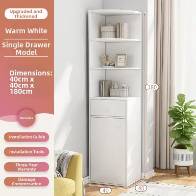 Corner Floor Triangular Storage Shelf