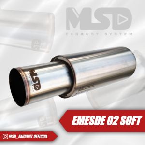 Knalpot Mobil MSD Exhaust Type Emesde02 Soft Untuk Semua Jenis Mobil