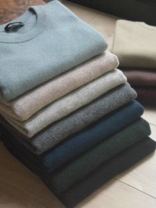 Classic Mens Long Sleeve round Neck Knitted Cashmere Sweater 100 Cashmere 12 Needle Thread Casual Fashion Urban Business