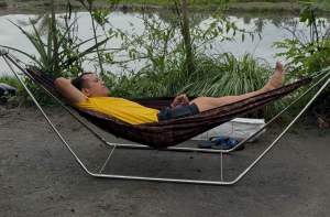 Stainless Detachable Duyan Frame | Heavy Duty Portable Hammock Stand for Camping Outdoor & Indoor Use | Easy Setup (Rust Resistance)