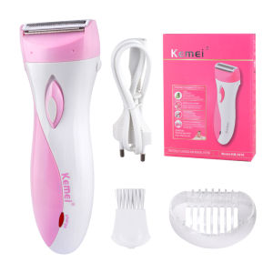Kemei KM-3018 Rechargeable Lady Shaver Electric Hair Remover Epilator Shaving Wool Scraping For Whole Body Use Female Care