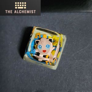 [SG READY STOCK] JIGGLYPUFF KeyCap | Pokémon Keycap for Mechanical Keyboard Customized Resin Hand-made Translucent Keycap
