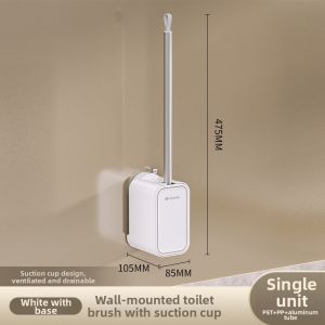 Suction-Mounted Thorough-Clean Toilet Brush Kit