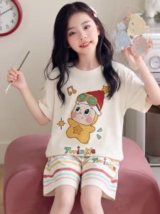 SHAPRA | Summer Thin Cute Star Design Cotton Pajamas Set