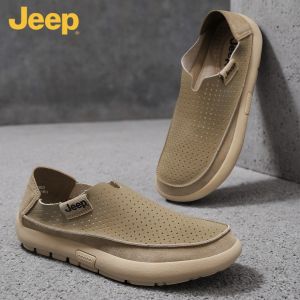 Jeep | Giày Lười Thoáng Khí Mùa Hè Dễ Mang