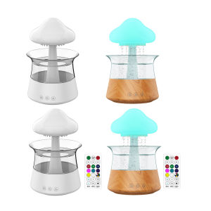 【New Arrival】 Mushroom Rain Fragrance Diffuser Colorful Night Light Mini Aroma Diffuser Moisturize Skin Relieve Fatigues Home Decor for Friends Family Gifts