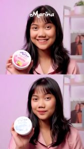 MARINA UV White Healthy & Glow Body Scrub 200ml || Marina UV White Bright & Fresh || Lulur Badan Whitening Scrub