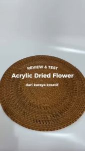 Gift Acrylic Dried Flower LED Kado Akrilik Lampu Bunga Kering Kado Hbd Wisuda Wedding Karaya Kreatif